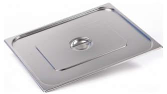 Крышка Luxstahl из нержавеющей стали для GN 2/1 654х530