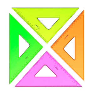 Треугольник 45° 16см флуоресцентный