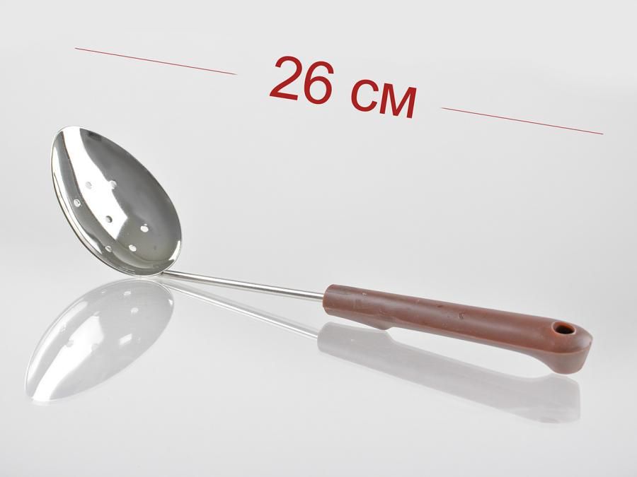 Ложка для снятия пены с пластиковой ручкой