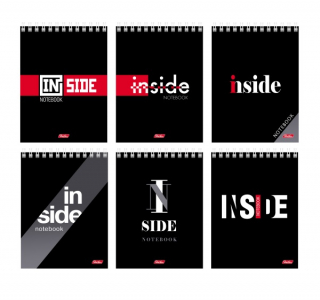 Блокнот А6 на гребне 40л клетка