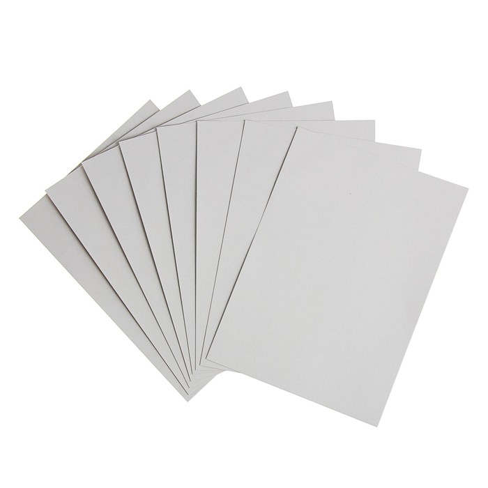 Картон белый A4 8л немелованный