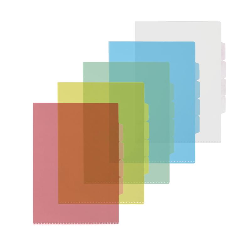 Папка уголок пластик А4 3 отделения