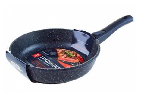 Сковорода литая 26см съемная ручка Гранит ТМ Традиция