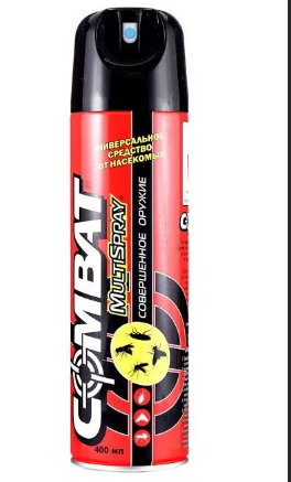 Спрей от насекомых Комбат Мульти спрей красный 400мл