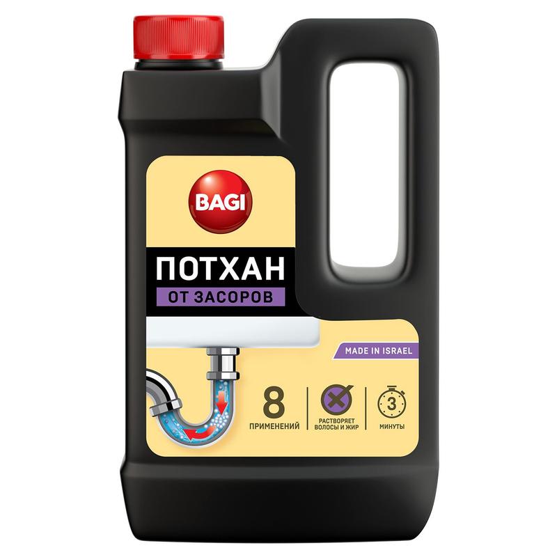 Средство для прочистки канализационных труб 600г Потхан порошок Антизасор