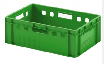 Ящик 600x400x200 мм морозостойкий ударопрочный зеленый