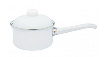 Ковш эмалированный 1л без рисунка