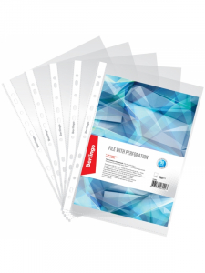 Файлы А4 папка-вкладыш с перфорацией 30 мкм 1/100шт