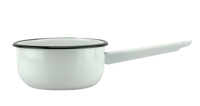 Ковш эмалированный 1л без рисунка