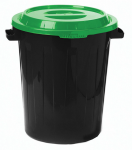 Контейнер для мусора 90л с крышкой