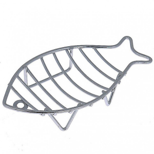 Мыльница настольная "рыбка" нерж