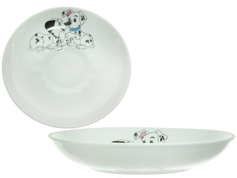 Блюдце фарфоровое 150мм Долматинцы 1/20
