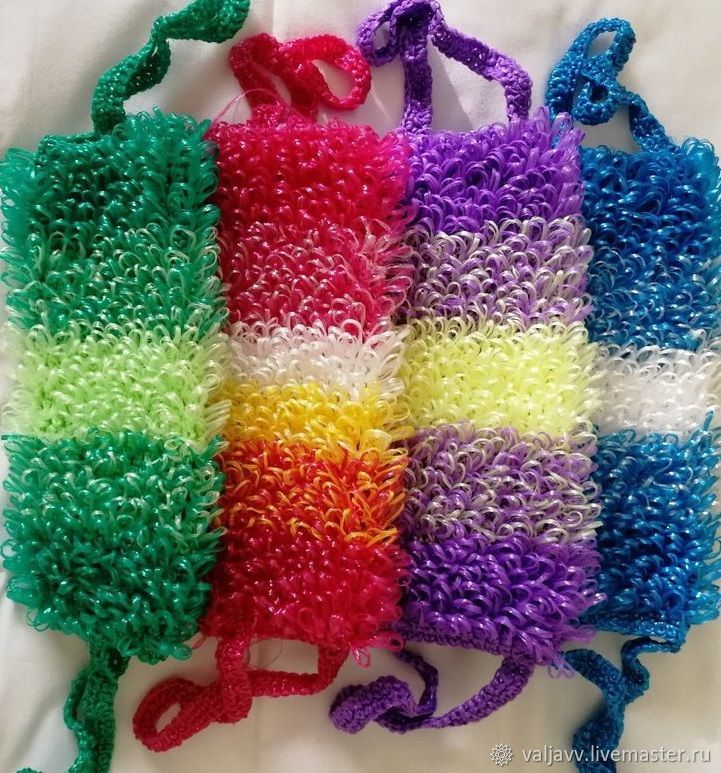 Мочалка для тела полипропиленовая двойная