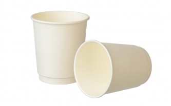 Стакан бумажный однослойный белый 400мл 1/50/1000