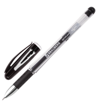 Ручка гелевая черная 0,5мм