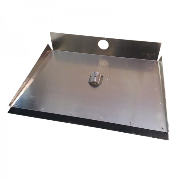 Лопата снеговая алюминиевая 600*500 3-борт с планкой