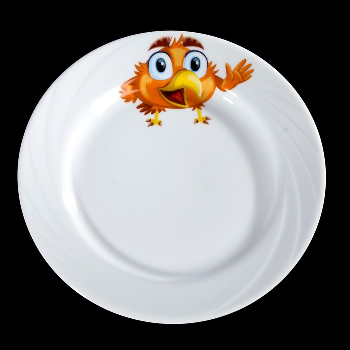 Тарелка мелкая 200мм фарфор Радужные птички