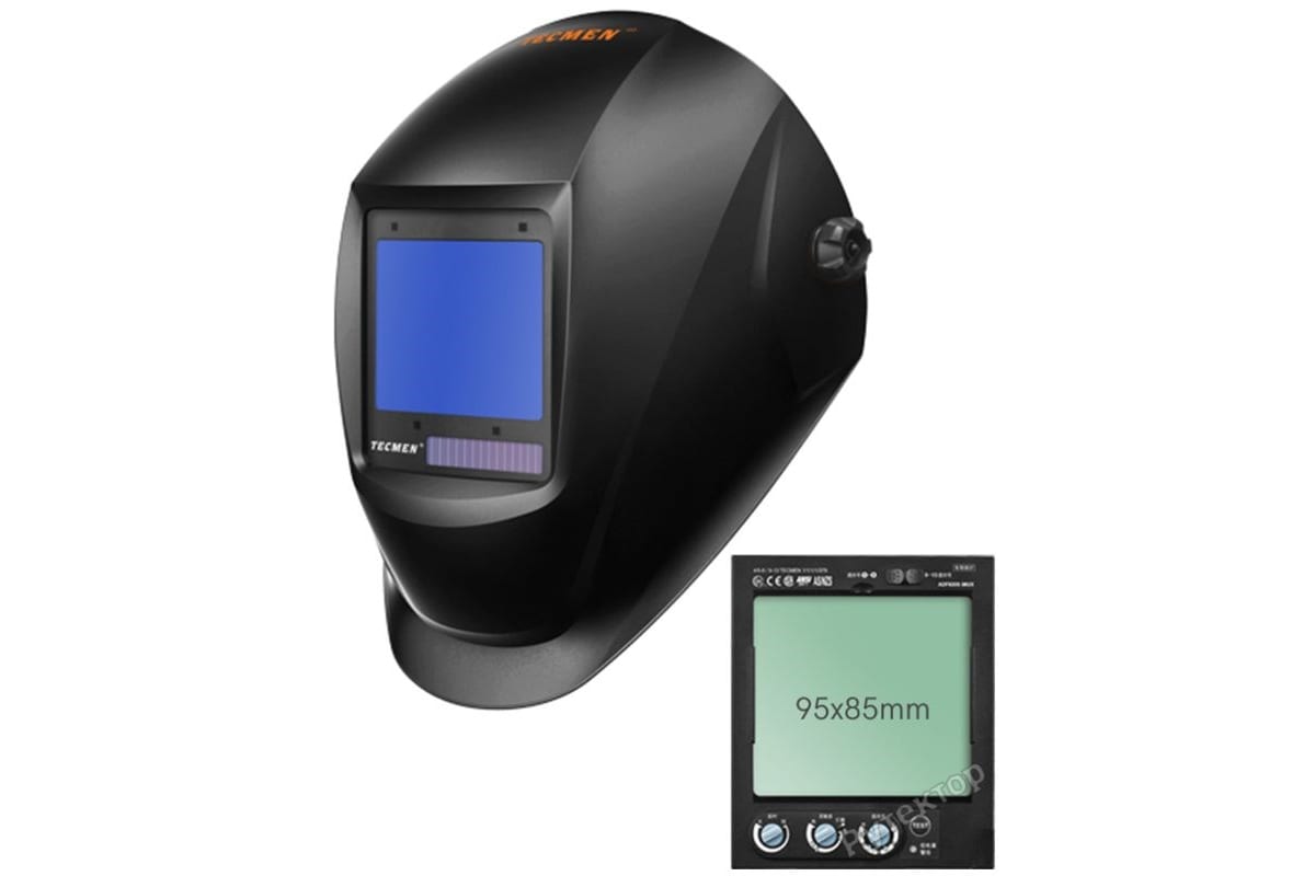 Маска сварщика с АСФ TECMEN Хамелеон ADF 820S TM16 черная