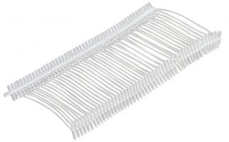 Соединители-биркодержатели пластиковые для игловых пистолетов, тонкая игла, 50 мм, 5000 шт., BRAUBER