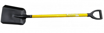 Лопата совковая с металлизированным черенком и V-рукояткой