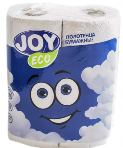 Полотенце бумажное Joy 2рулона 2слоя 1/12