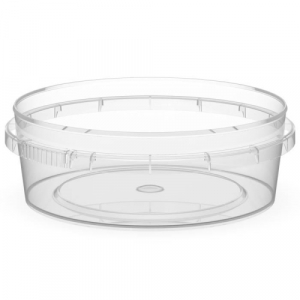 Банка одноразовая пластиковая прямая 125 мл под пресервы с замком