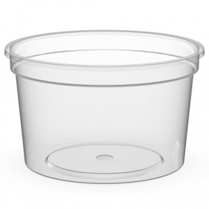 Банка одноразовая пластиковая прямая 250 мл под пресервы без замка