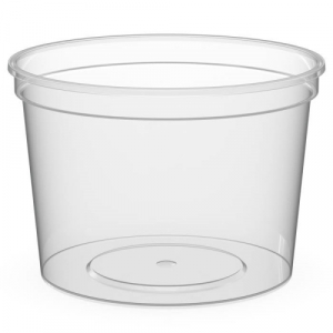 Банка одноразовая пластикавая прямая 500мл под пресервы без замка 1/400