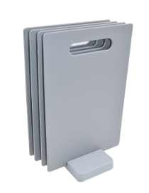 Набор разделочных досок 4шт с подставкой