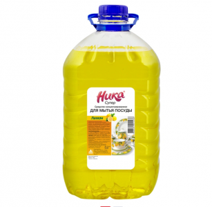 Средство для мытья посуды 5л НИКА-СУПЕР лимон