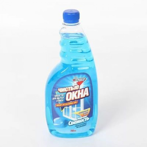 Средство для мытья стекол и зеркал 750мл Золушка запасный блок в ассортименте